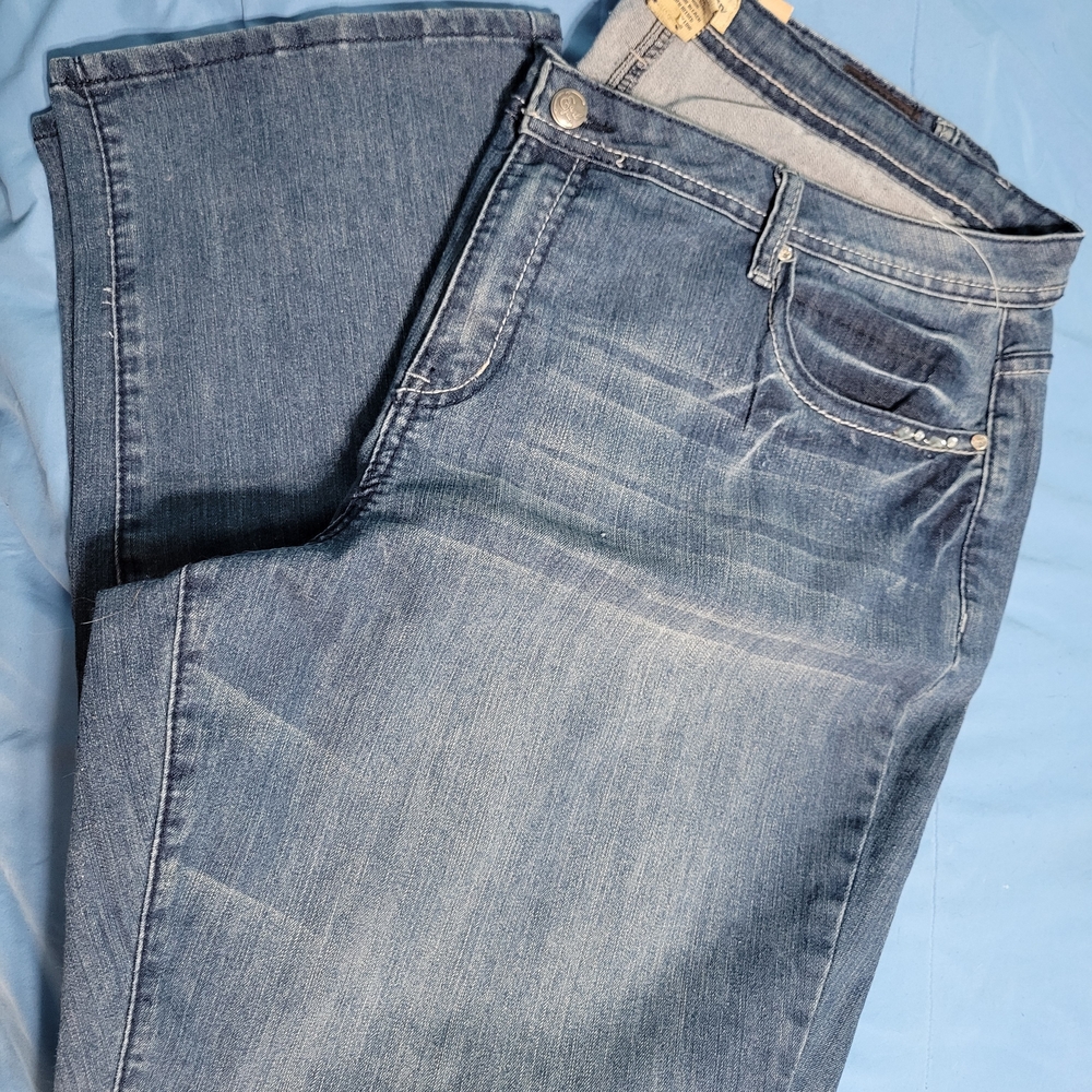Earl Jeans Women Skinny Light Wash Blue Stretch Denim